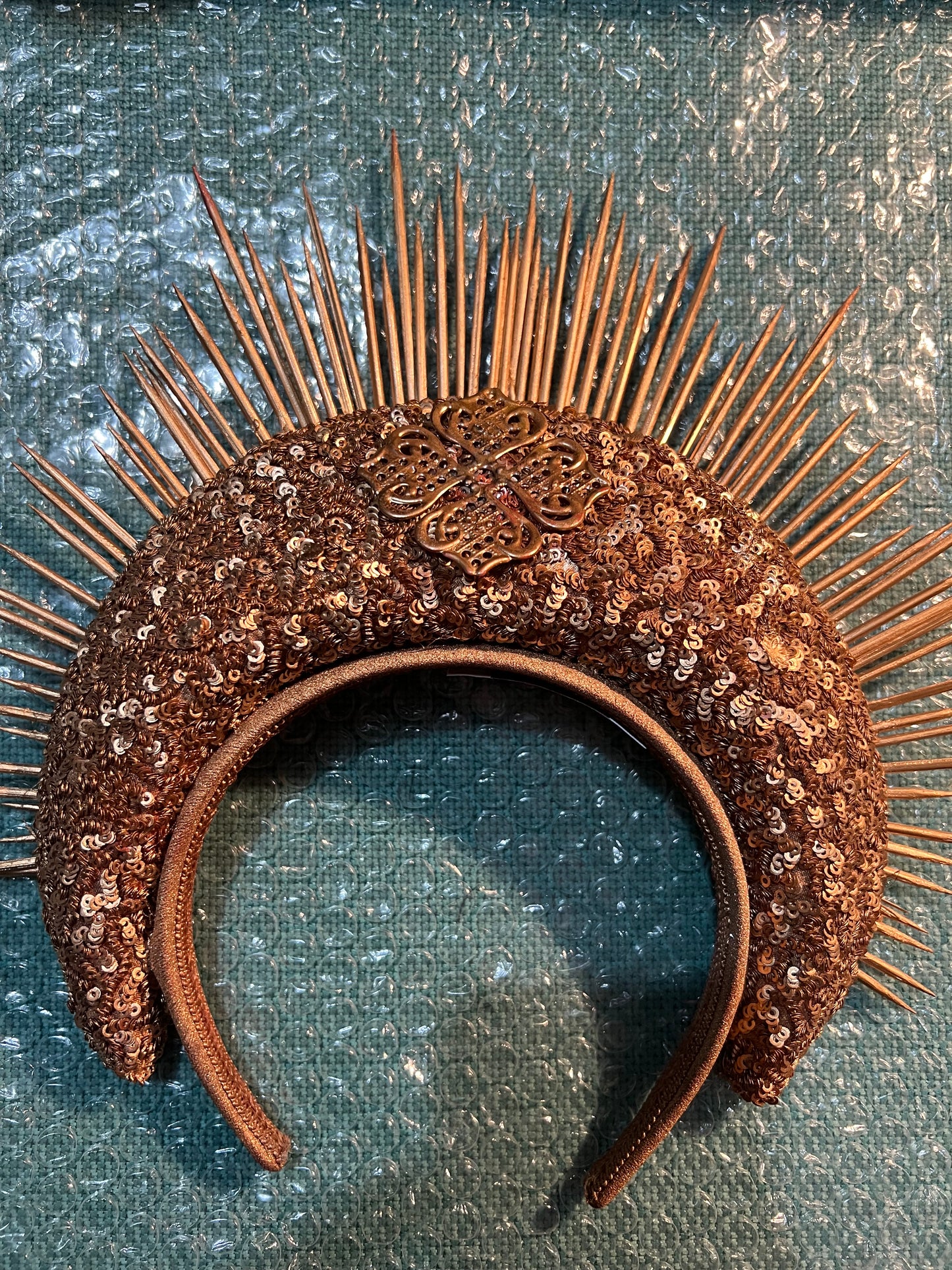 Millinery | Gold crown