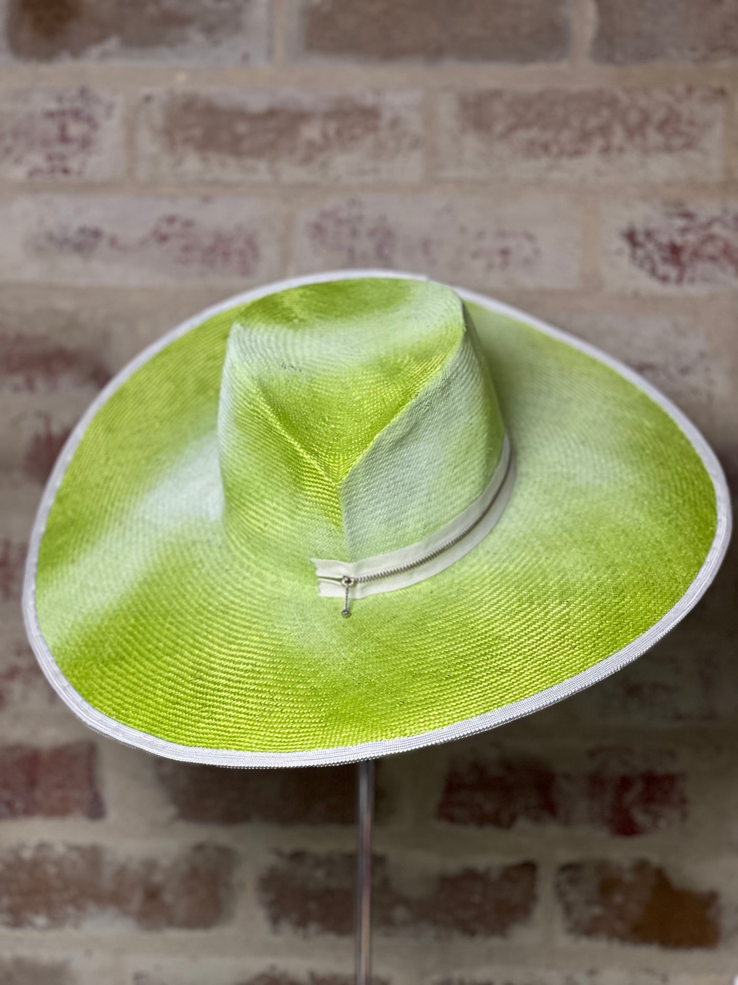 Millinery | Neon Green Fedora