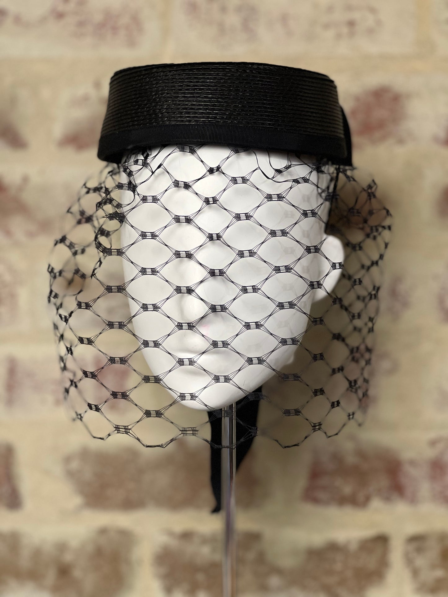 Millinery | Hostess Hat with removable veiling