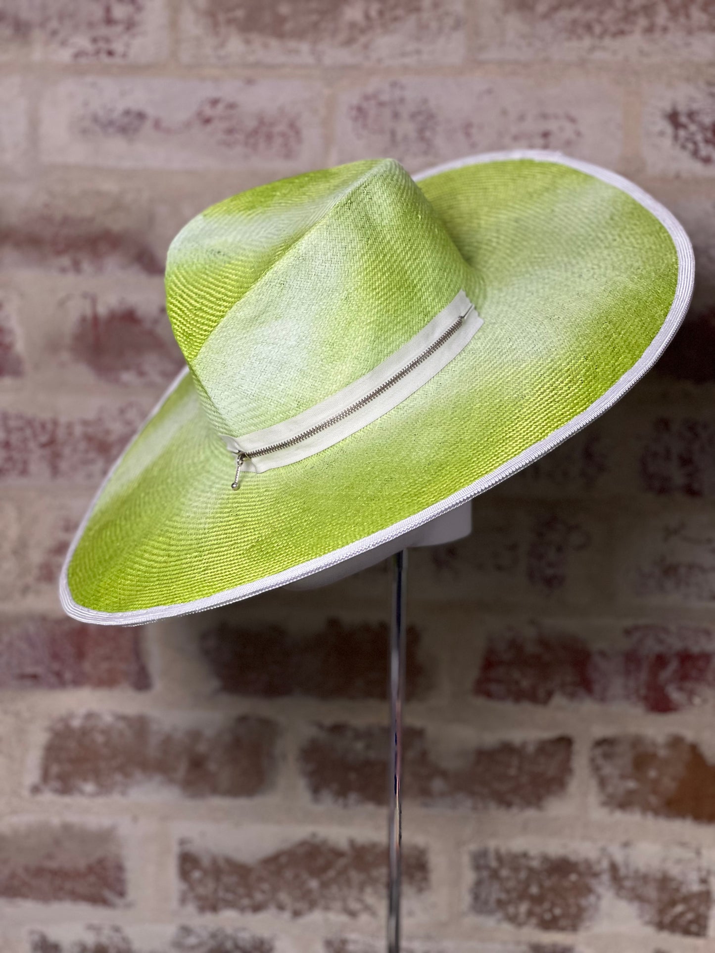 Millinery | Neon Green Fedora