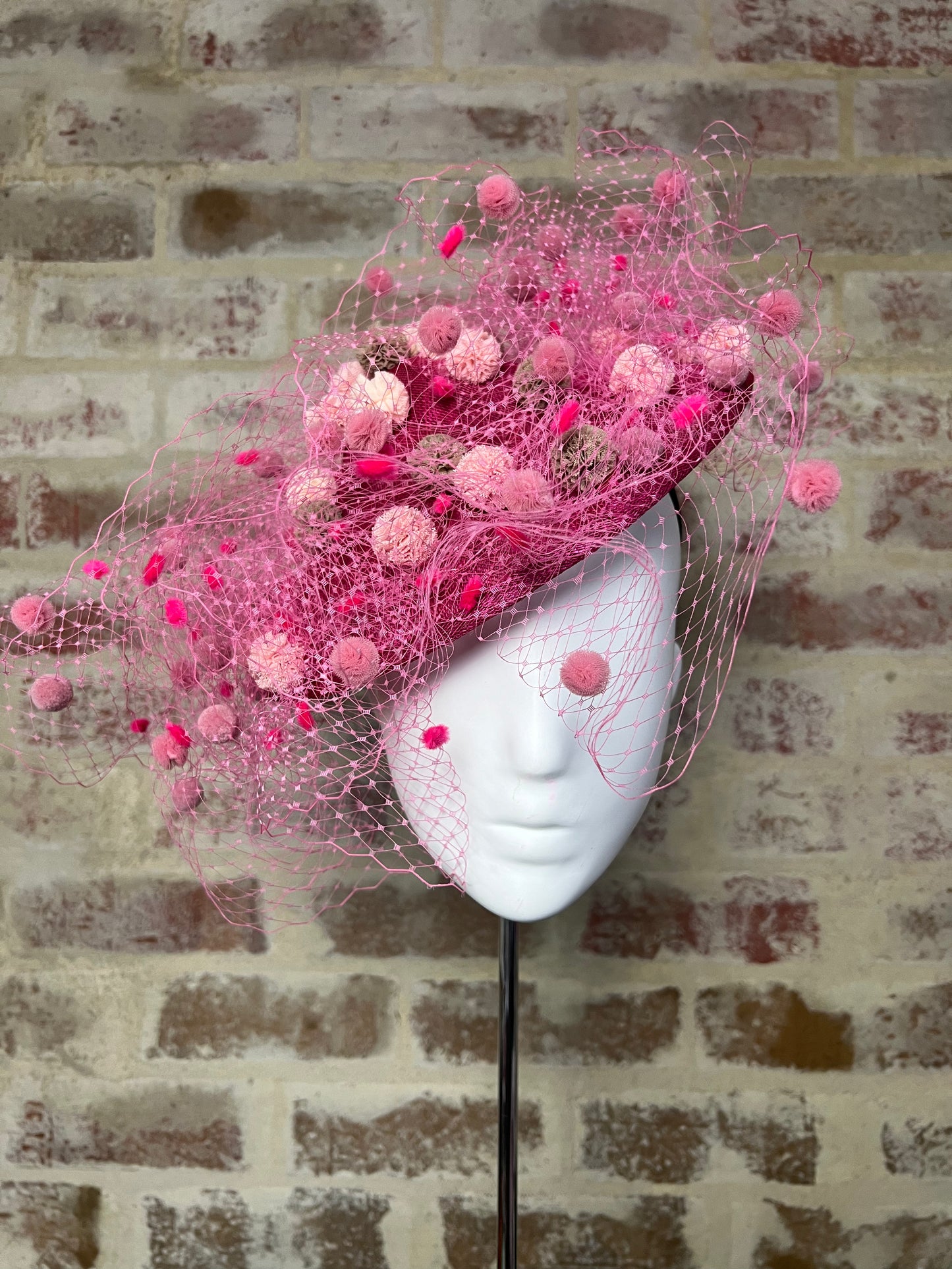 Millinery | Pretty in Pom Pom Pink