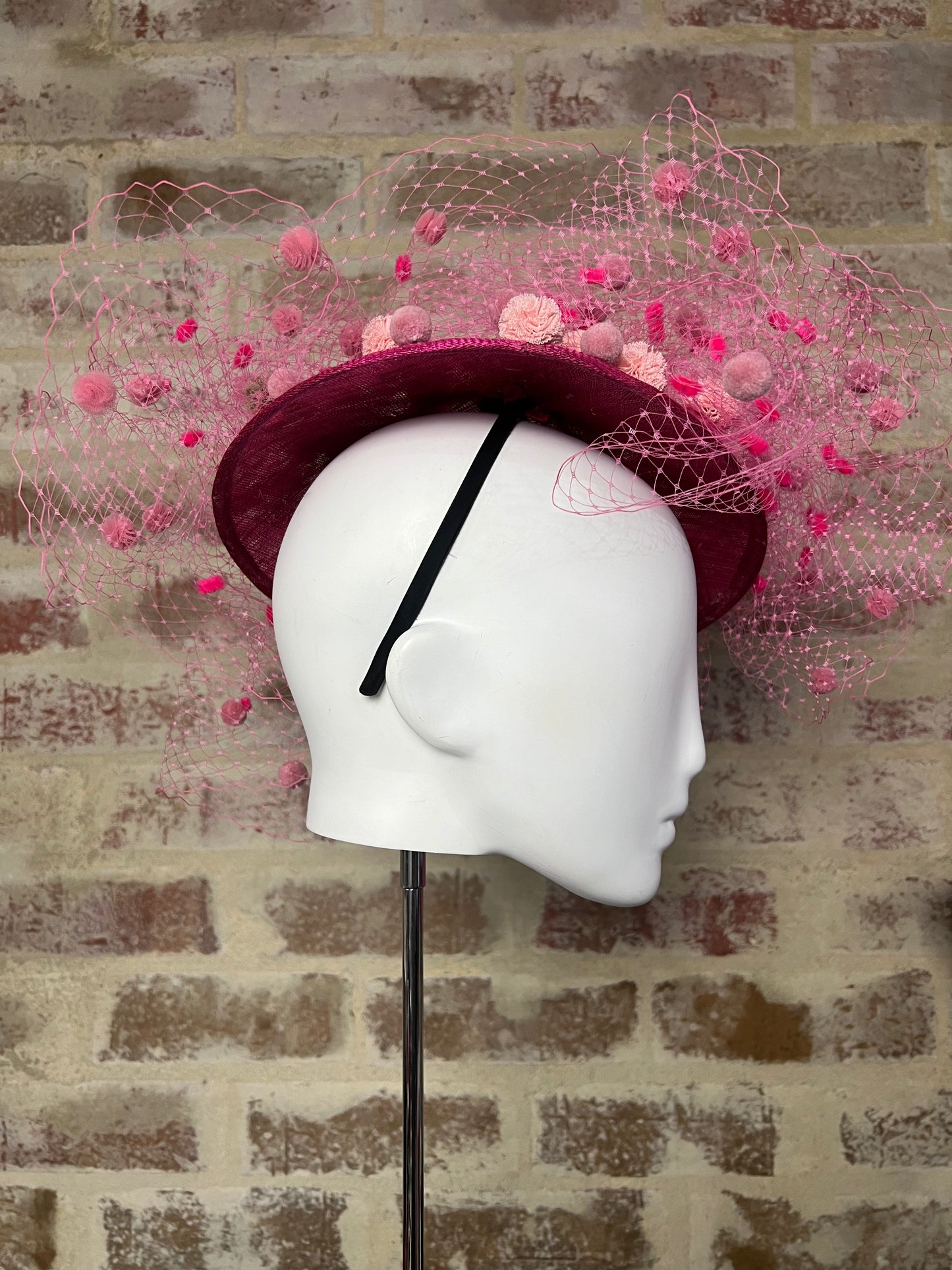 Millinery | Pretty in Pom Pom Pink