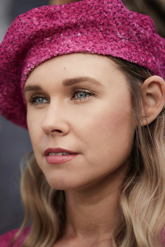 Millinery | Fuchsia beret