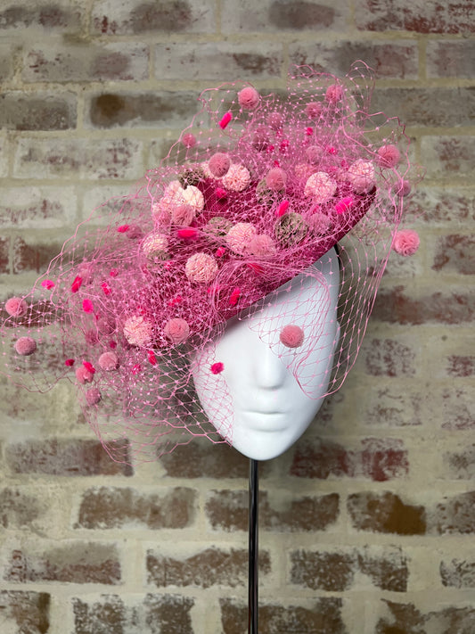Millinery | Pretty in Pom Pom Pink