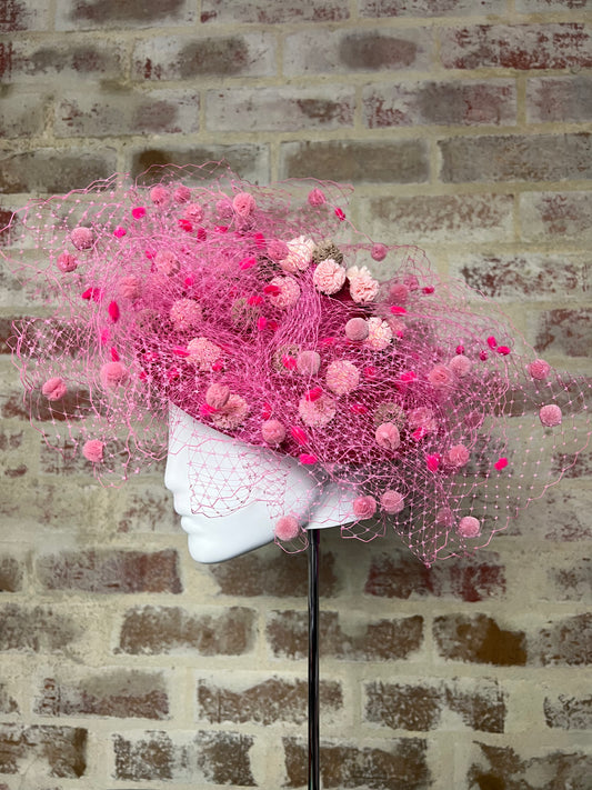 Millinery | Pretty in Pom Pom Pink