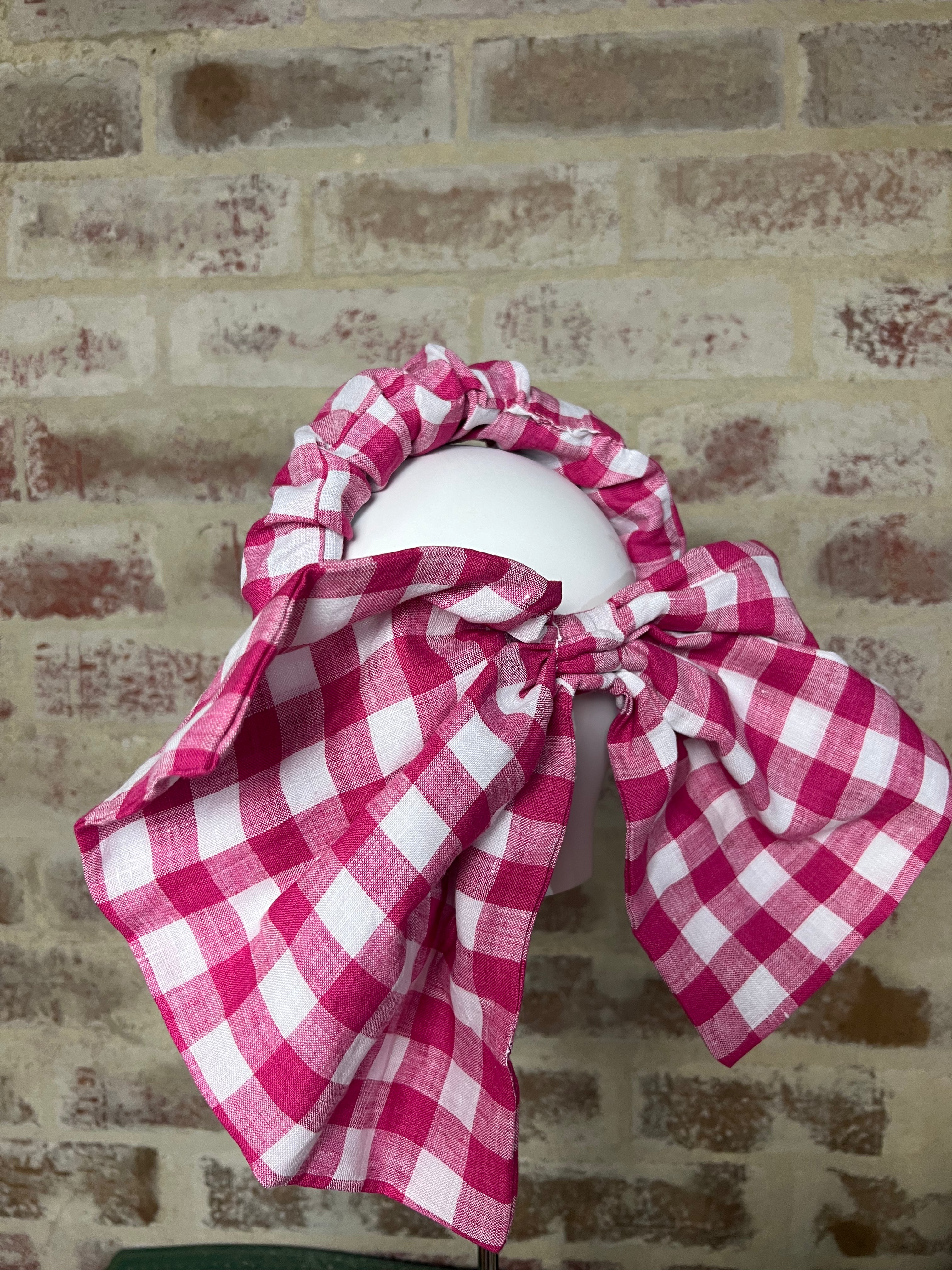 Millinery | Gingham bow & headband