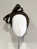 Millinery | Metallic black bow