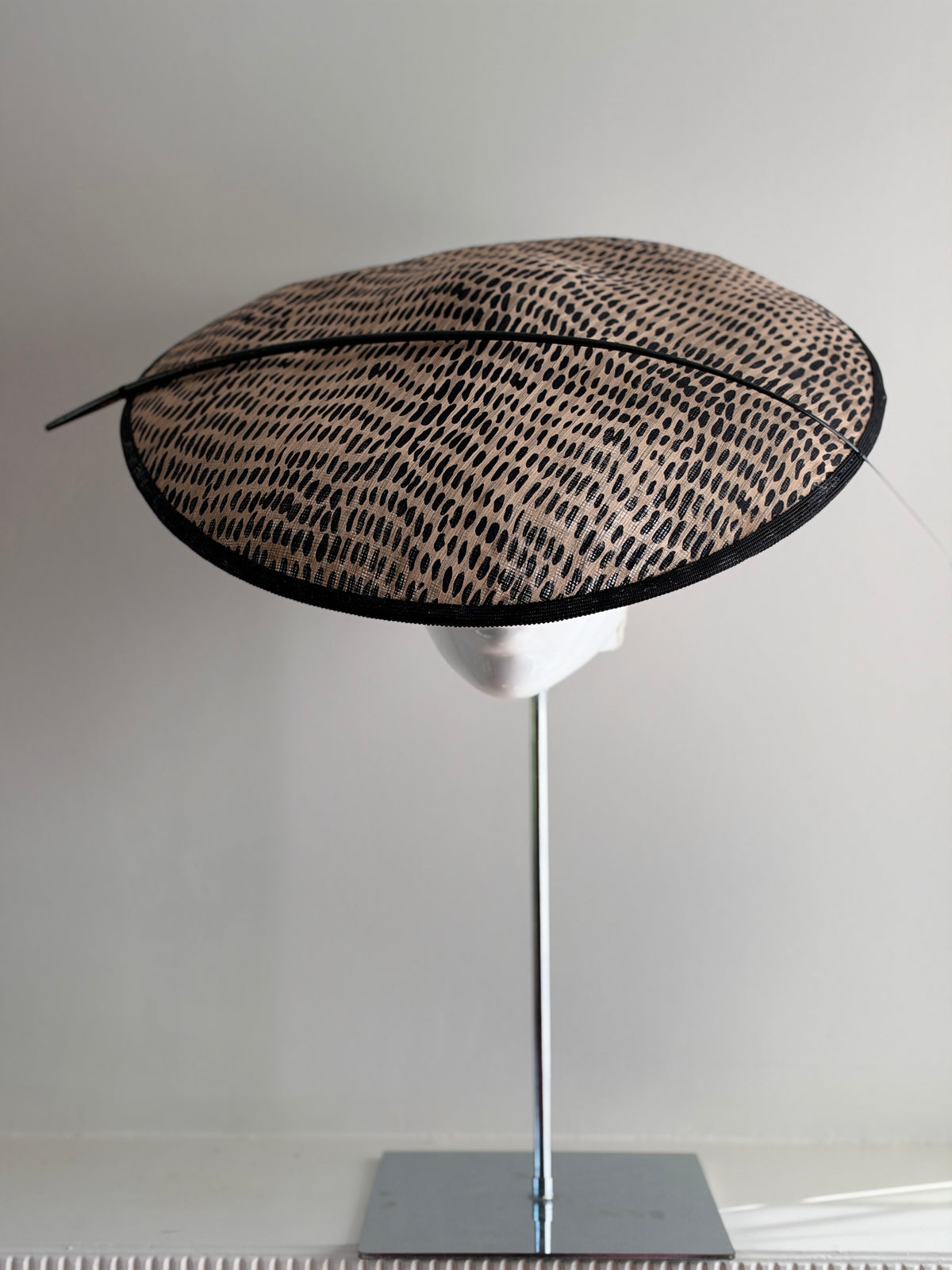 Millinery | Animal print large brim