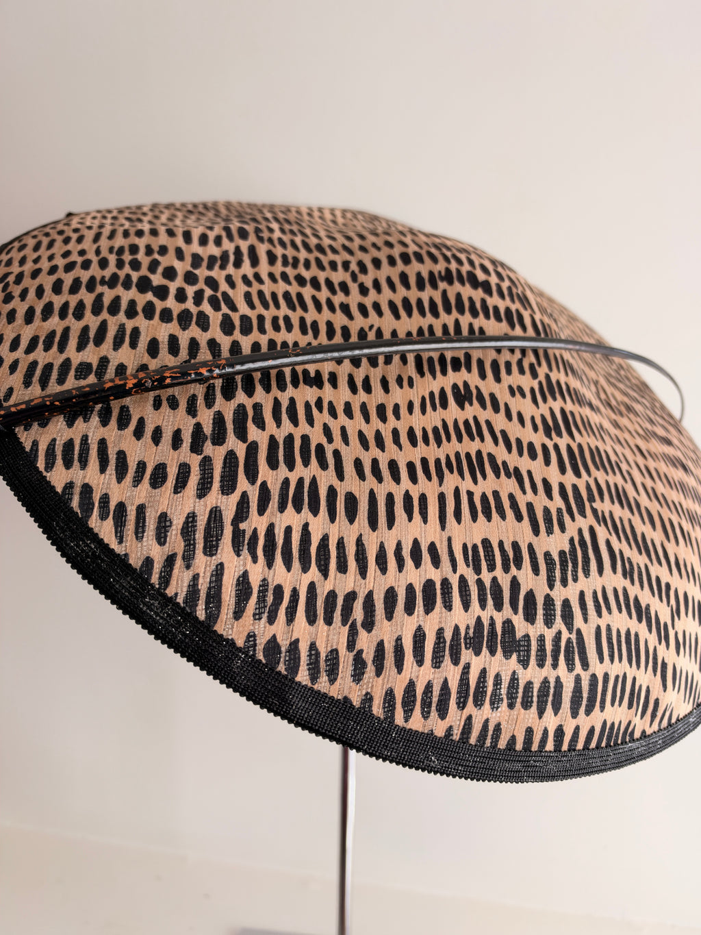 Millinery | Animal print large brim