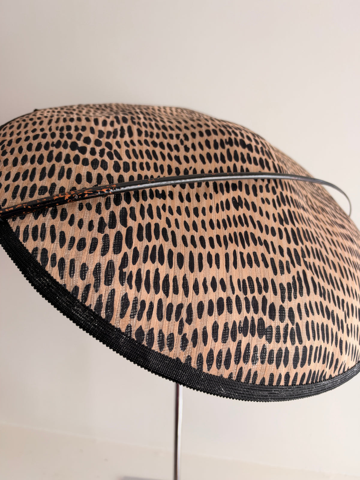 Millinery | Animal print large brim