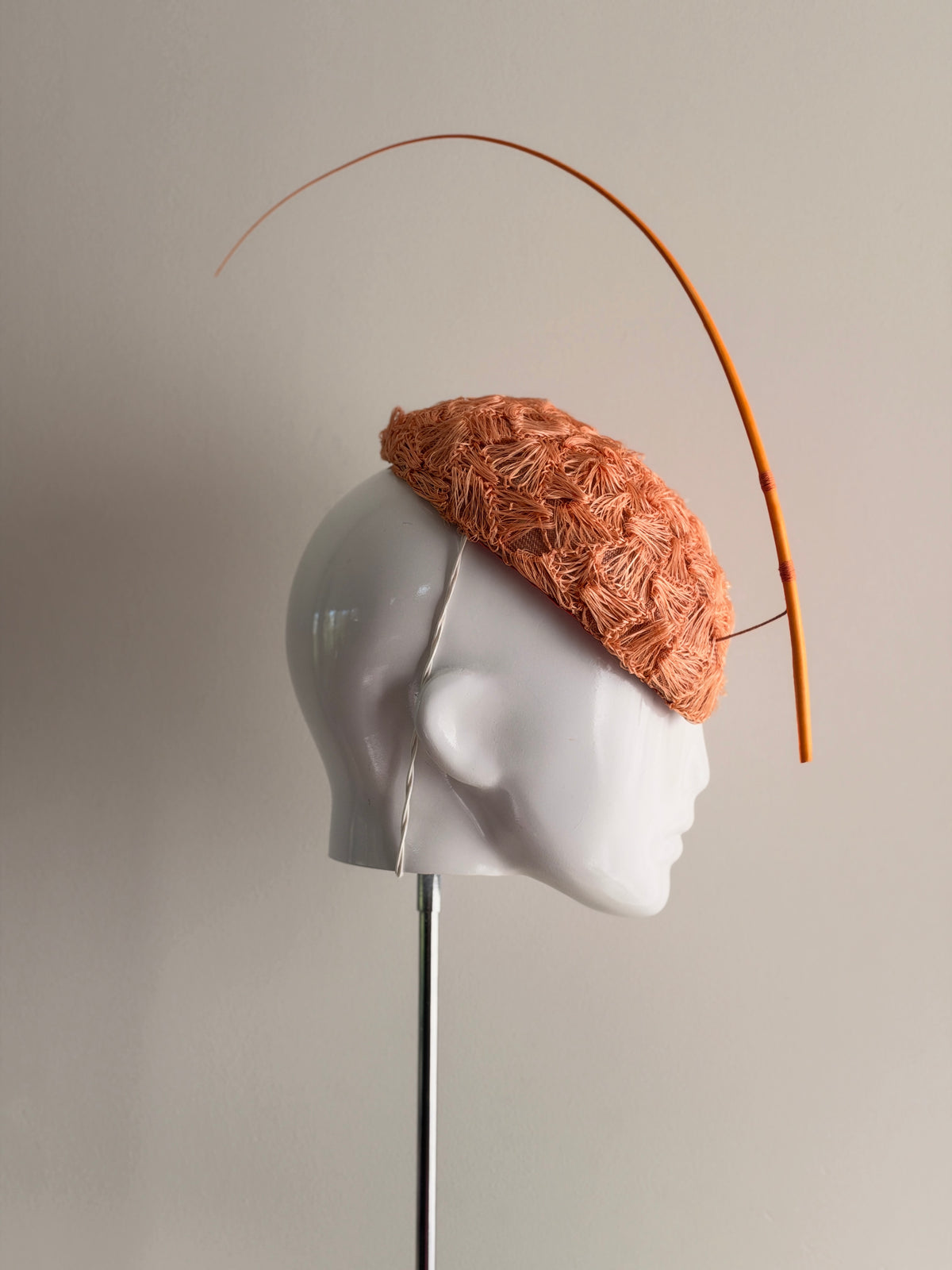 Millinery | Vintage straw teardrop