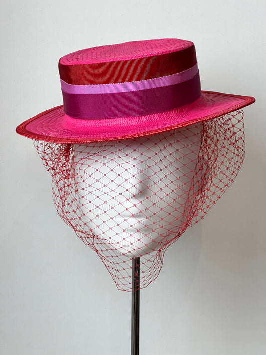Millinery | Hot Pink Boater