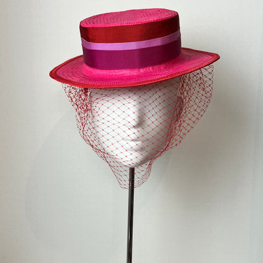 Millinery | Hot Pink Boater