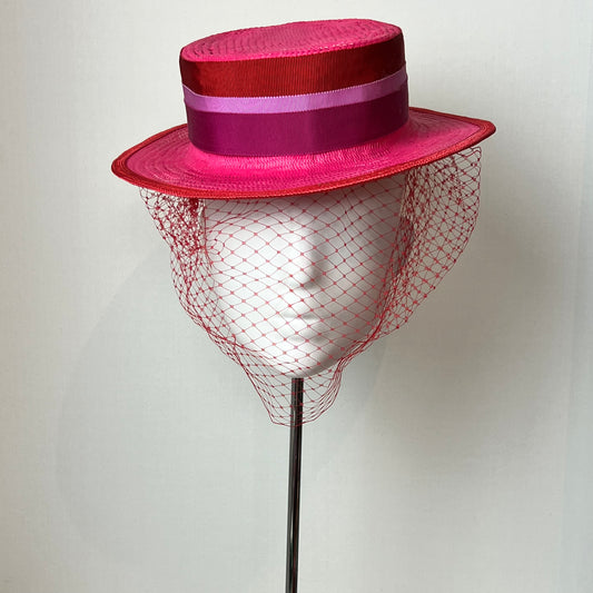 Millinery | Hot Pink Boater