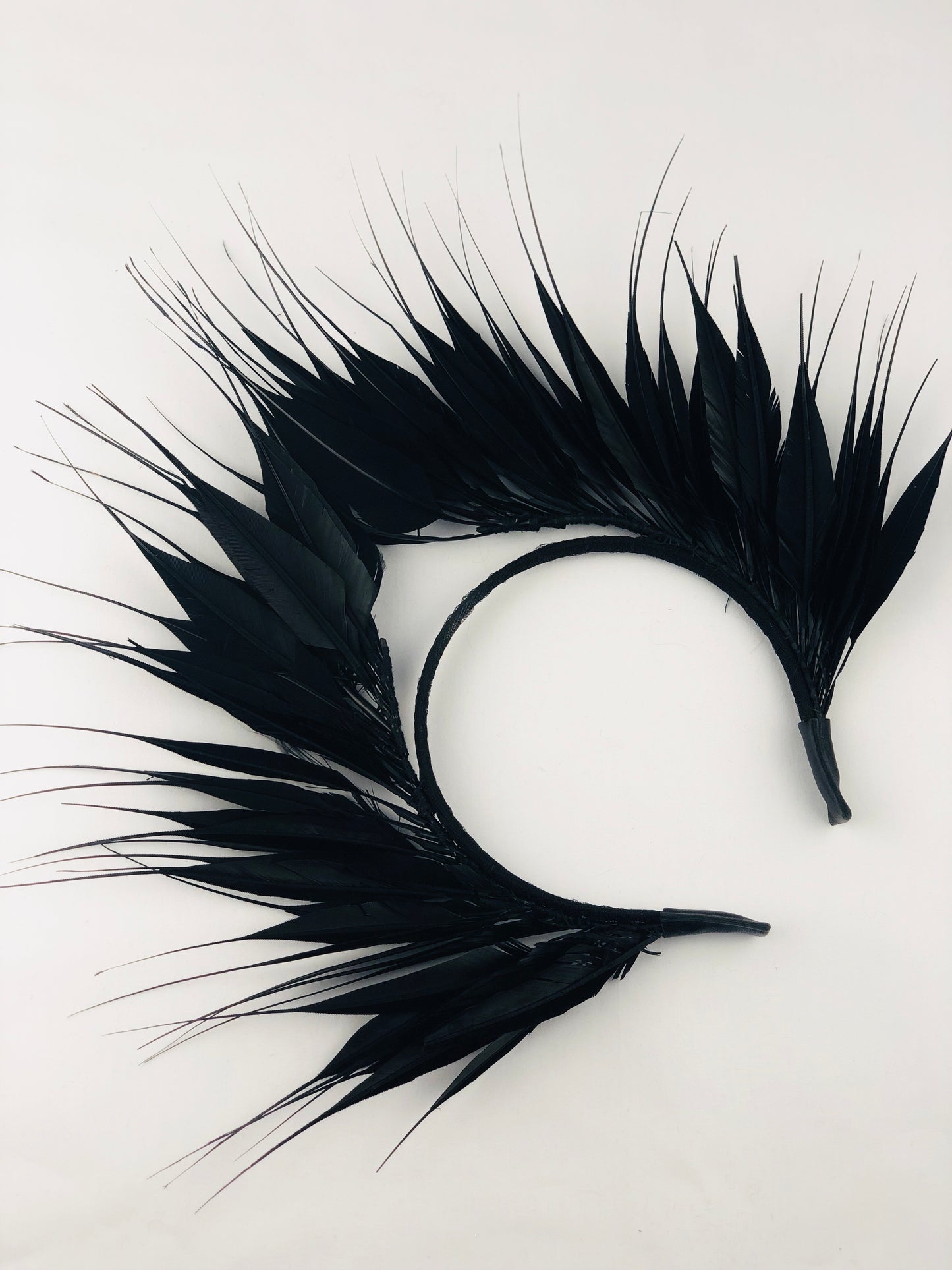Millinery | Feathered Crown | Black